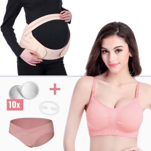 Комплект колан за бременни + сутиен за бременни 